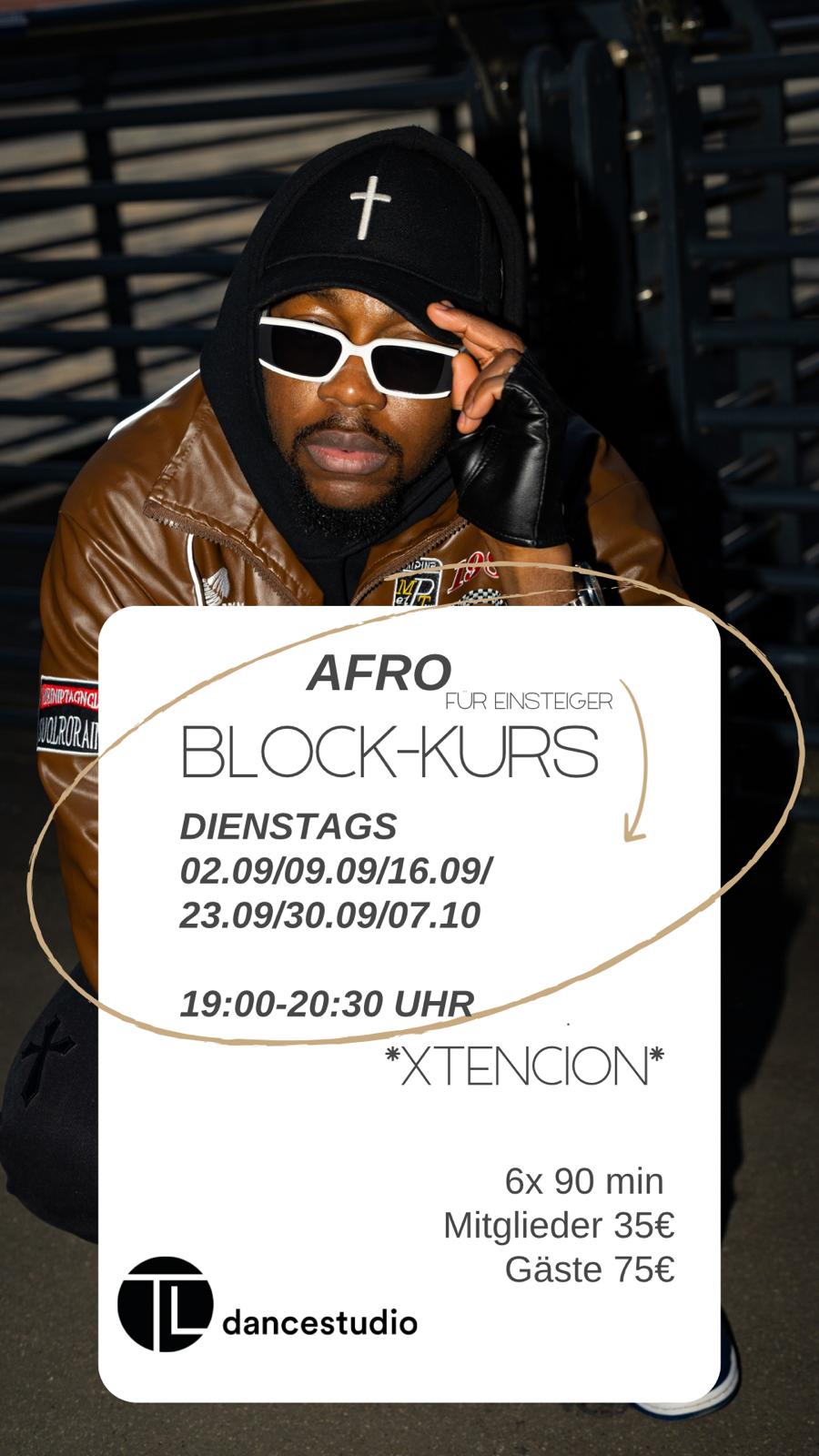 Afro für Einsteiger Block-Kurs Dienstag 02.09. und 09.09. und 16.09. und 23.09. 30.09. 07.10.